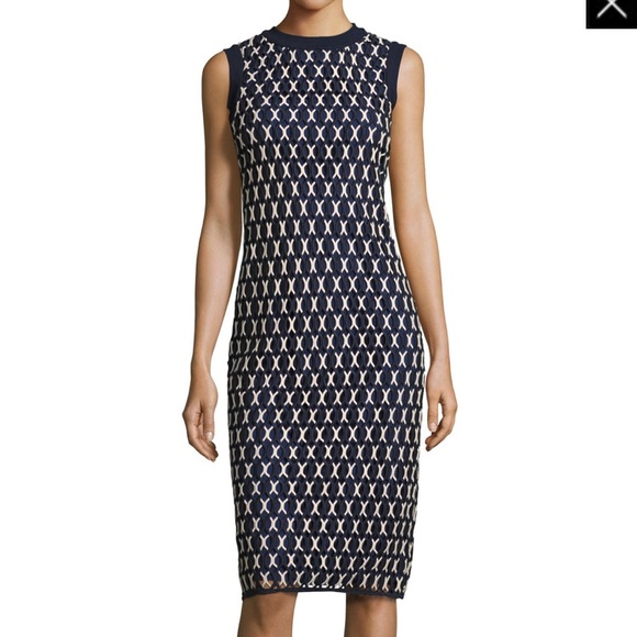 Tory Burch Carolina Sleeveless Knit Sheath Dress - Picture 5 of 6